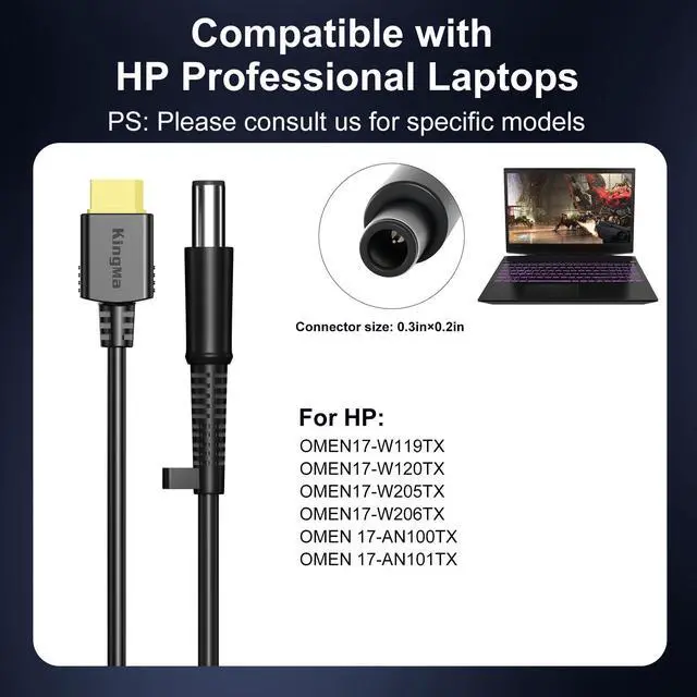 Alt view image 4 of 7 - 330W GaN Laptop Charger for HP OMEN17,XT60 Charger with 7.4 * 5.0mm Power Port3-Port Portable Travel AdapterPD 3.0 Fast Charging,Compatible with HP OMEN 17 W120TX/ W205TX/ ASUS ROG NUC970
