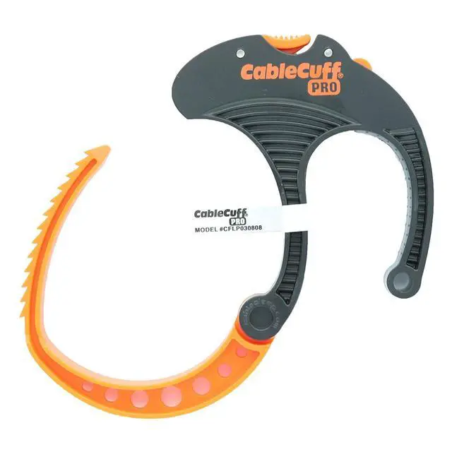 Alt view image 3 of 3 - PRO (4 Pack: 4x Large 3 Inch Diameter) Adjustable, Reusable, Cable Tie Replacements for Extension Cords or Electronics