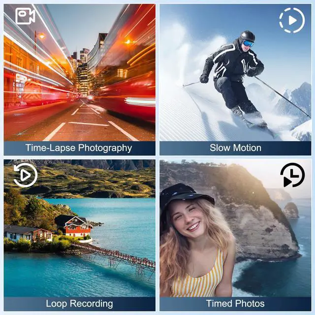 Alt view image 4 of 7 - Camcorder Video Camera, True 5K 48MP Vlogging Camera with Autofocus, WiFi,16X Digital Zoom,3" 270° IPS Screen,32GB Card,2 Batteries & Microphone,Black for YouTube & Travel Recording (Black)