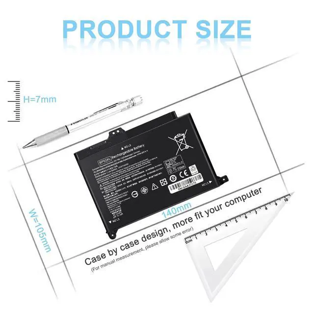 Alt view image 2 of 7 - BP02XL 849909-850 Battery Compatible with HP Pavilion Laptop 15-AU 15-AW Series 15-AU057CL 15-AU030WM 15-AU063NR 15-AU123CL 15-AW002LA 15-AW053NR 15-AU091NR 15-AU023CL BPO2XL TPN-Q172