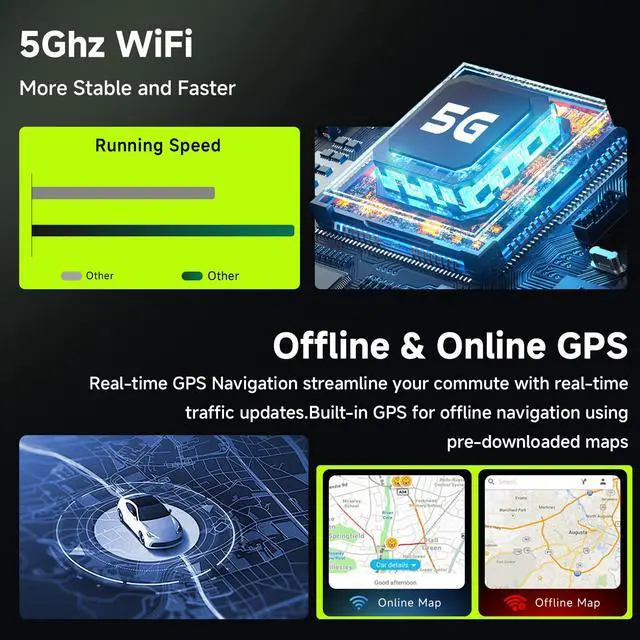 Alt view image 6 of 7 - 8Core 6GB+128GB Android 15 Radio for Mercedes Benz Smart Fortwo 2005-2010 Car Stereo,9-Inch 1280x800 IPS Touchscreen,Wireless Carplay/Android Auto GPS DSP 46EQ 5.1Bluetooth 5GWiFi FM/RDS SWC Camera