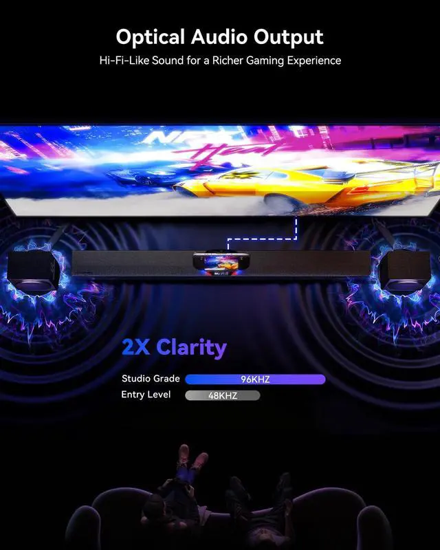Alt view image 4 of 7 - DOCKCASE & Docking Station for Steam Deck OLED/ROG Ally/Legion Go, USB-C HUB with 100W PD, Optical Audio & 4K@120Hz HDMI, Gigabit Ethernet, USB-C 3.2, USB-A 3.2/2.0, 4TB NVMe SSD Slot