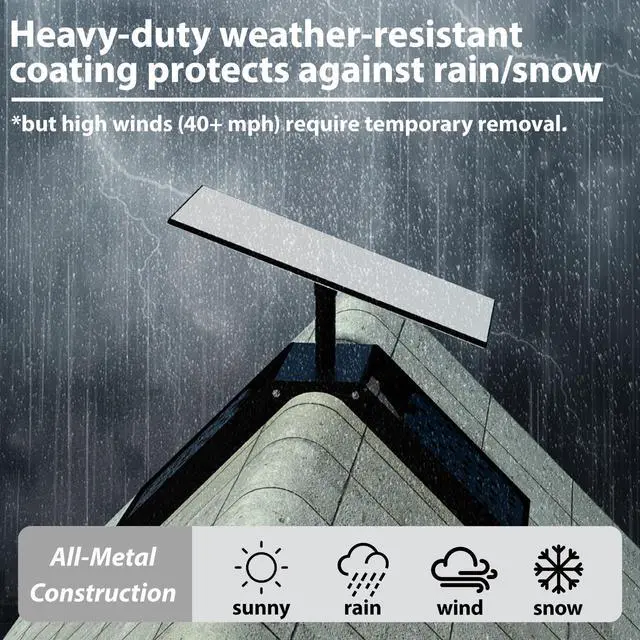 Alt view image 6 of 6 - No Drill Starlink Roof Mount, Heavy Duty for Ridge/Flat | Compatible Starlink Standard 4/4X/Gen 3. Adjustable for ridge/flat roof. 13lbs counterweight + pipe adapter. Weatherproof