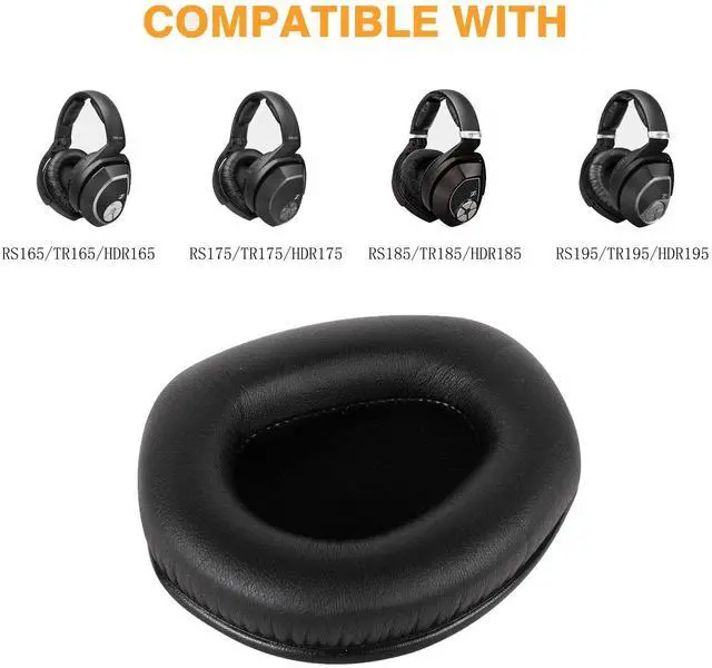 Alt view image 2 of 7 - RS 175/HDR 175/TR 175 Replacement Ear Pads Upgrade Headphones Parts, Comfortable RS175 Earpads Cushions Compatible with Sennheiser RS175/RS185/RS195/RS165, HDR175/HDR185/HDR195/HDR165/TR175 Headphones