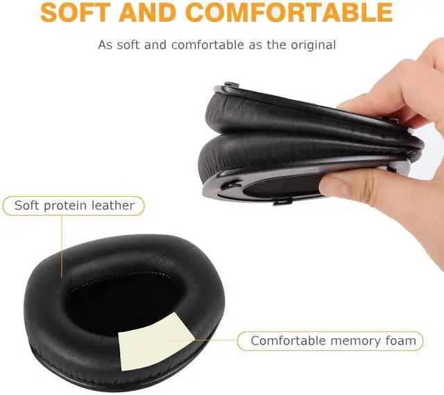 Alt view image 5 of 7 - RS 175/HDR 175/TR 175 Replacement Ear Pads Upgrade Headphones Parts, Comfortable RS175 Earpads Cushions Compatible with Sennheiser RS175/RS185/RS195/RS165, HDR175/HDR185/HDR195/HDR165/TR175 Headphones