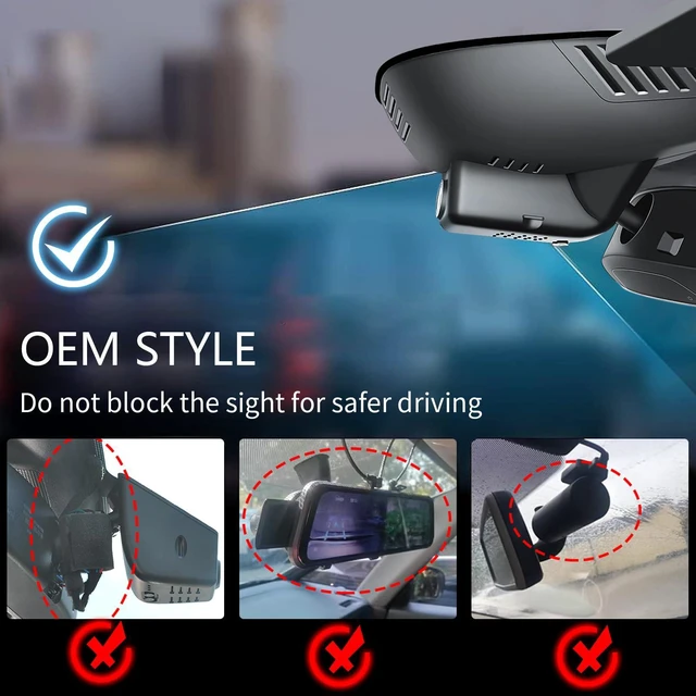 Alt view image 7 of 7 - Front 4K & Rear 1080P Dash Cam for Volvo XC90 2023-2026(Model B) | B5 B6 T8 etc, Integrated OEM Look,UHD 2160P Video,WiFi & App, Loop Recording, Easy to Install, GPS, 128GB Card