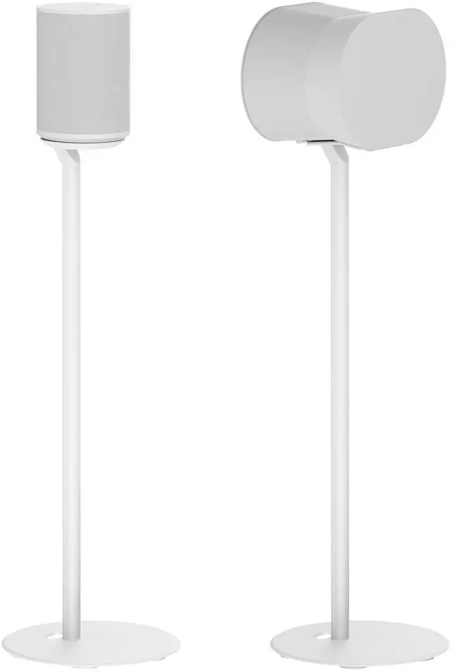 Main image of Floor Stands for Sonos Era 100, SL, 300, 2 Pack, White | Fixed height floor stand for Sonos Era 100, 100 SL, and Era 300, sold as a pair, 28.2" Tall w/o Speaker, Cable Management