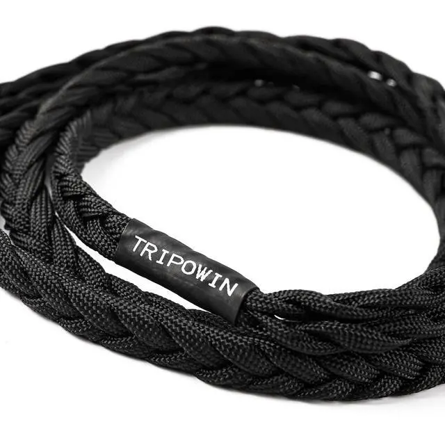 Alt view image 2 of 7 - Tripowin GranVia Upgraded OFC Headphone Replacement Cable | Dual 3.5mm Connector to 4.4mm TRRRS Stereo Headphone Cable,for HE4XX/HE-400i/HE400se/Goldplanar/Focal ELEGIA, Black, 1.5m