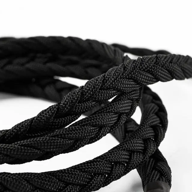 Alt view image 3 of 7 - Tripowin GranVia Upgraded OFC Headphone Replacement Cable | Dual 3.5mm Connector to 4.4mm TRRRS Stereo Headphone Cable,for HE4XX/HE-400i/HE400se/Goldplanar/Focal ELEGIA, Black, 1.5m