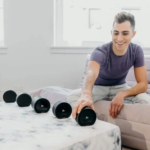 Alt view image 7 of 7 - Air Audio The Worlds First Pull-Apart Wireless Bluetooth Speaker Portable Surround Sound and Multi-Room Use, Black