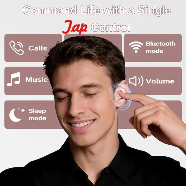 Alt view image 6 of 7 - Sleep Earbuds Bluetooth 6.0 in Ear, 2026 New Mini Sleep Headphones with Sleep Monitor and APP, Sleepbuds for Side Sleepers, 48H Playtime Sleep Earphones with Personal Alarm/Small Earplugs, Rose Gold