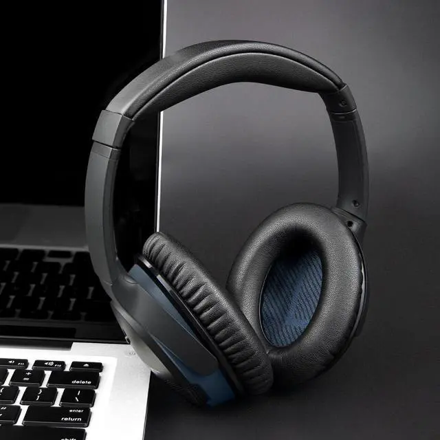 Alt view image 4 of 7 - Earpads for Bose SoundLink AE2 - Black | for SoundLink Around-Ear II (Model BA2) Over-Ear Headphones