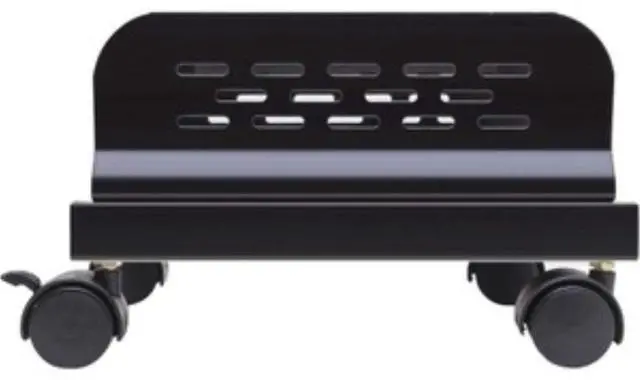 Main image of Slim Computer PC or UPS Metal Floor Stand with Adjustable Width and Locking Caster Wheels