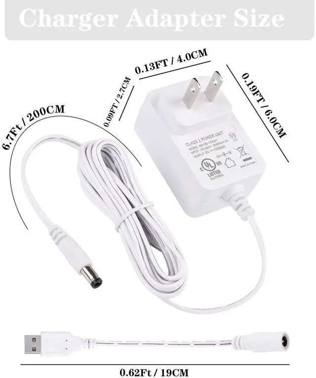 Alt view image 7 of 7 - Baby Swing Power Cord USB,Baby Swing Charger USB,Compatible with Ingenuity Swing for InLighten,InLighten Soothing,Anyway Sway,ConvertMe,Swing n Go Deluxe,SimpleComfort,Cozy Spot,Every Season