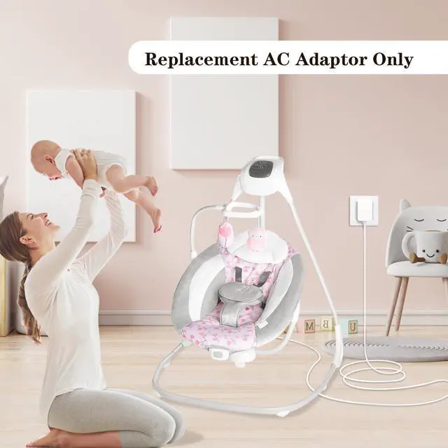 Alt view image 4 of 7 - Baby Swing Power Cord USB,Baby Swing Charger USB,Compatible with Ingenuity Swing for InLighten,InLighten Soothing,Anyway Sway,ConvertMe,Swing n Go Deluxe,SimpleComfort,Cozy Spot,Every Season