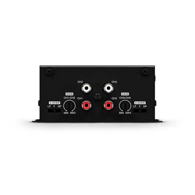 Alt view image 5 of 7 - 400X4 Car & Motorcycles Full Range Amplifier 4 Channels 400 Watts RMS 4 Ohm - Compact Size - Professional Super Sound Quality