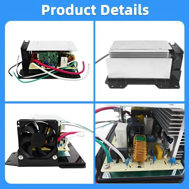 Alt view image 5 of 7 - WF-8955-AD-MBA 55 Amp RV Power Converter Main Board, Lithium Compatible | Fits WF-8955PEC, WF-8955 Series and Parallax 7155/7145 converters; lithium-ready DC main board with