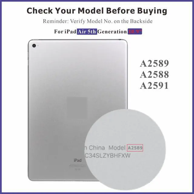 Alt view image 3 of 6 - for iPad Air 5 5th Gen (2022) Air 4 4th (2020) 10.9 LCD Screen Replacement LCD Display for A2588 A2589 A2591/ A2072 A2316 A2324 A2325 LCD Display Touch Screen Digitizer Full Assembly with Tools