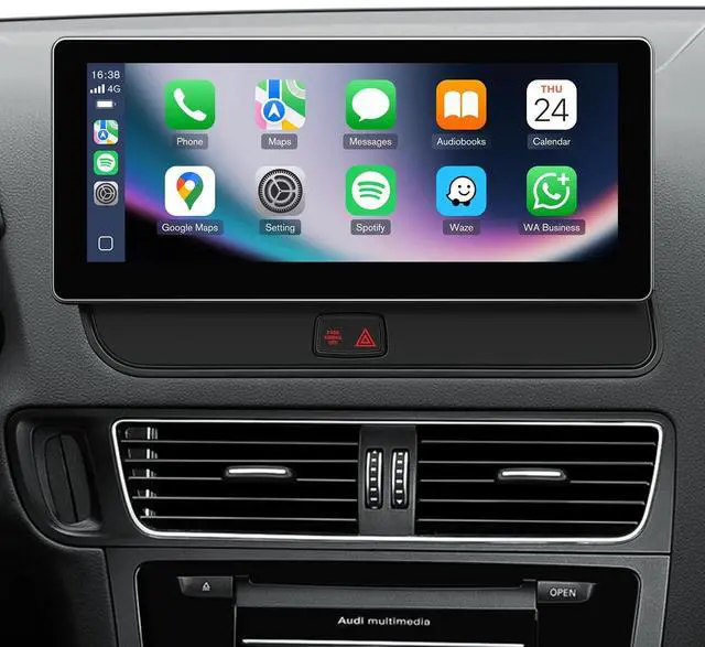 Main image of 10.25in Stereo for Audi Q5 SQ5 2009-2017 MMI 3G Wireless CarPlay | MMI 3G Only (Multimedia), 2-Sec Fast Boot Linux, Dual OS Retain MMI Knob, 1920x720 HD, Plug & Play Luxury Cabin Upgrade