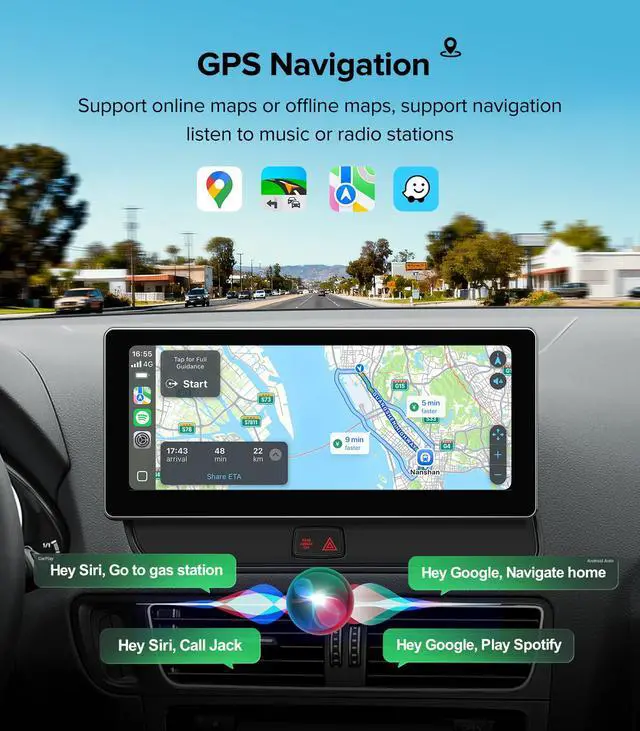 Alt view image 5 of 7 - 10.25in Stereo for Audi Q5 SQ5 2009-2017 MMI 3G Wireless CarPlay | MMI 3G Only (Multimedia), 2-Sec Fast Boot Linux, Dual OS Retain MMI Knob, 1920x720 HD, Plug & Play Luxury Cabin Upgrade