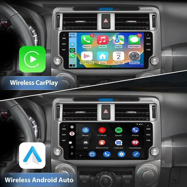Alt view image 2 of 7 - Car Radio for Toyota 4Runner 2010-2019 8Core 64GB with CarPlay