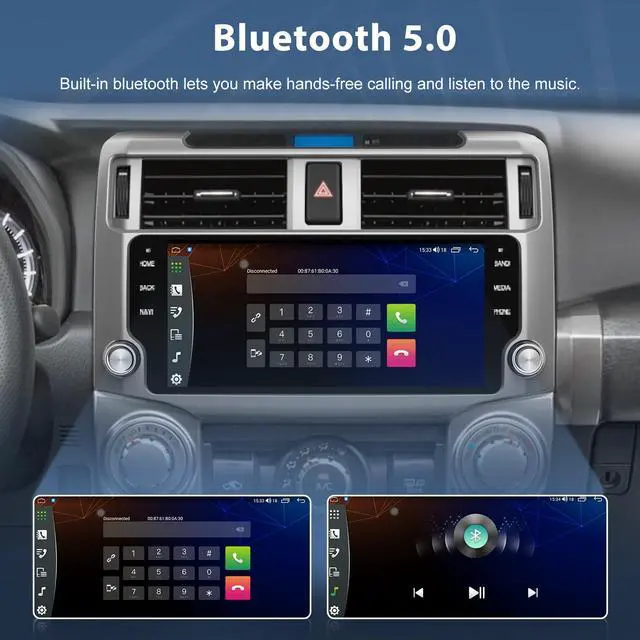 Alt view image 5 of 7 - Car Radio for Toyota 4Runner 2010-2019 8Core 64GB with CarPlay