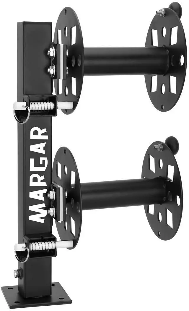 Main image of Heavy Duty Double Welding Cable Lead Reel, 360-degree Adjustable Swivel Base, 10 Reel, Accommodates 150 Feet of 1/0 and 125 Feet of 2/0 Cable