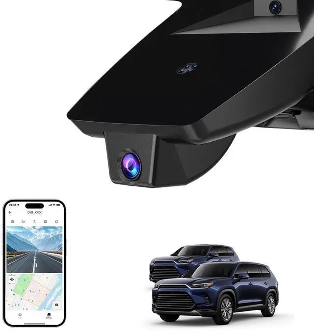 Main image of 4K Dash Cam for 2024-2026 Toyota Grand Highlander,OEM Look | UHD 2160P Video,Built-in WiFi & APP,Loop Recording,G-Sensor, f/1.6 Aperture,No Wiring,Hidden OEM Style,64GB Card