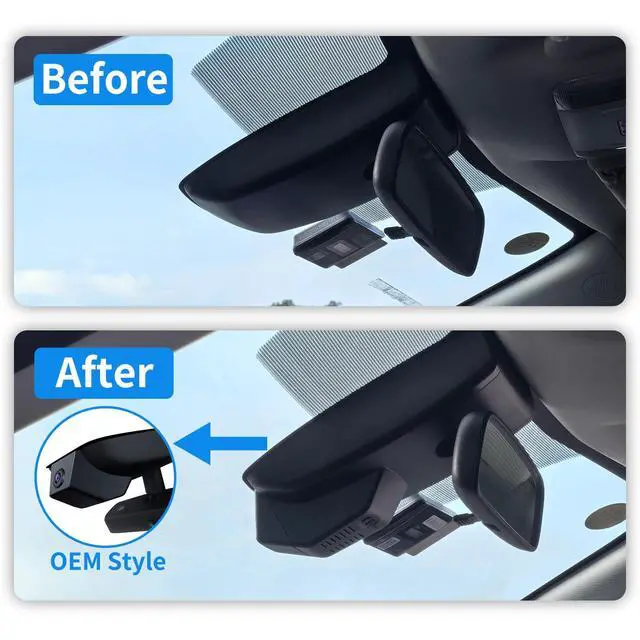 Alt view image 2 of 7 - 4K Dash Cam for 2024-2026 Toyota Grand Highlander,OEM Look | UHD 2160P Video,Built-in WiFi & APP,Loop Recording,G-Sensor, f/1.6 Aperture,No Wiring,Hidden OEM Style,64GB Card