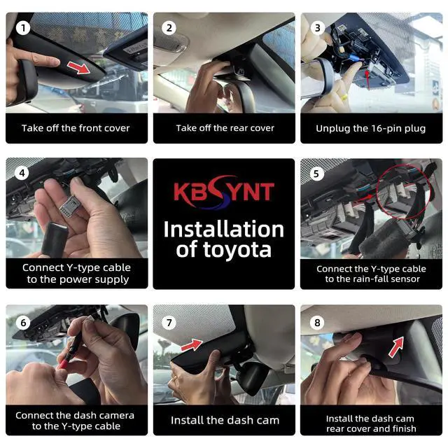Alt view image 3 of 7 - 4K Dash Cam for 2024-2026 Toyota Grand Highlander,OEM Look | UHD 2160P Video,Built-in WiFi & APP,Loop Recording,G-Sensor, f/1.6 Aperture,No Wiring,Hidden OEM Style,64GB Card