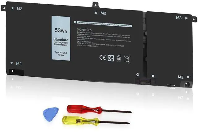 Main image of 53Wh H5CKD 15V Battery for Dell Inspiron 7506 7405 7306 7300 7500 5406 5400 2-in-1 Silver 5502 5501 5402 5401 5505 5300 5301 5508 5509 Latitude 3410 3510 Vostro 5502 5501 5402 5401 p102f p126g 9077G