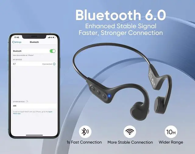 Alt view image 3 of 4 - Bone Conduction Headphones, Sports Earphones