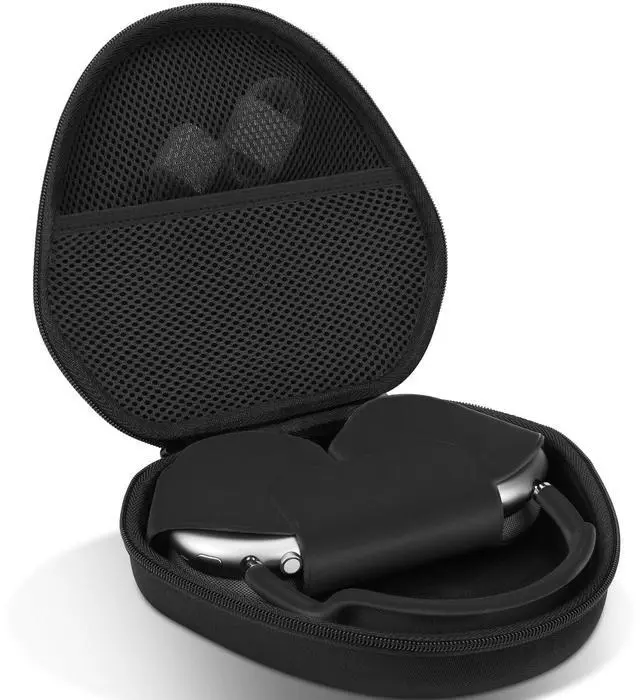Main image of Hard Case Compatible with Apple AirPods Max 2 / Apple AirPods Max Over-Ear Headphones (Black Case)