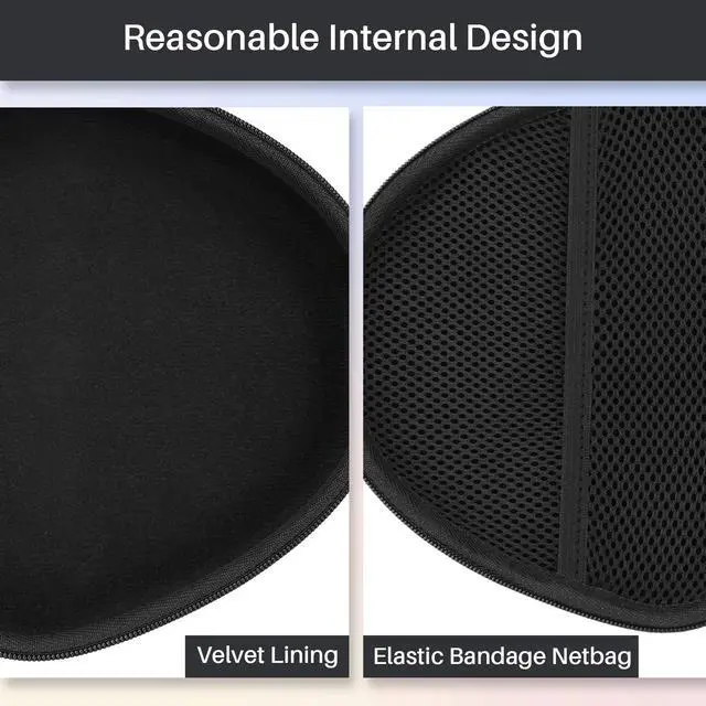 Alt view image 4 of 7 - Hard Case Compatible with Apple AirPods Max 2 / Apple AirPods Max Over-Ear Headphones (Black Case)