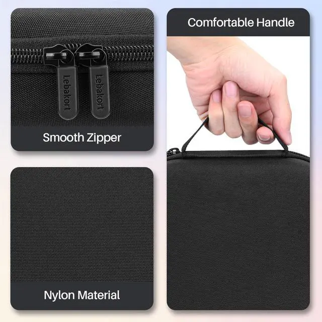 Alt view image 5 of 7 - Hard Case Compatible with Apple AirPods Max 2 / Apple AirPods Max Over-Ear Headphones (Black Case)