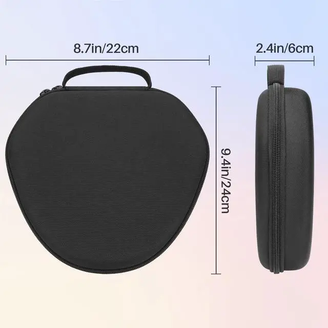 Alt view image 7 of 7 - Hard Case Compatible with Apple AirPods Max 2 / Apple AirPods Max Over-Ear Headphones (Black Case)