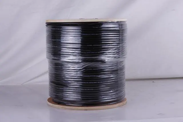Alt view image 3 of 3 - Cable RG6 UTP 1000 ft Shielded Coaxial Cable ETL Listed for use with Audio, Video, and CATV/MATV Transmission. Black (1000 Ft, Black)