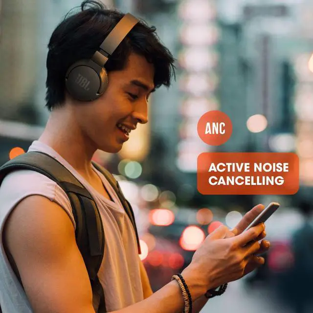 Alt view image 4 of 7 - Tune 660NC - Active Noise-Cancelling Headphones - Blue | Active Noise Cancelling, Pure Bass Sound, Up to 44 hours of battery life with ANC, Wireless Bluetooth Streaming