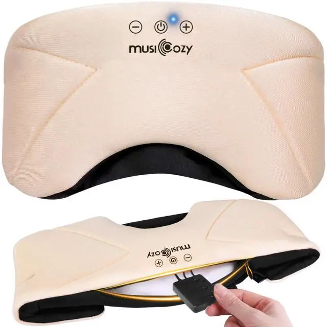 Main image of Bluetooth Sleep Mask Headphones with HD Speakers for Side Sleepers | Ultra-soft Bluetooth 5.4 Wireless Over-Ear Washable with HD Stereo Ideal for Travel Meditation Relaxation Gifts for Men Women