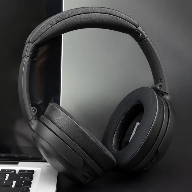 Alt view image 3 of 7 - Cooling Earpads for Bose (QC45/QC SE/QC Wireless) - Black | for (QuietComfort 45/Quiet Comfort SE/Quiet Comfort Wireless) Headphones
