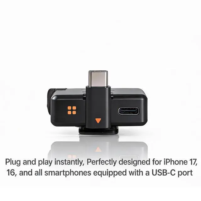 Alt view image 3 of 5 - Type C Adapters for DJI Mic Mini, with USB CFemale to Male AdapterSmartphone/PC Connector Accessories, Wireless Microphone Receiver, Plug and Play NOT Compatible with DJI Mic 2 and Mic 3