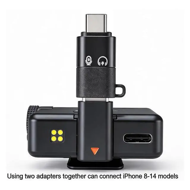 Alt view image 4 of 5 - Type C Adapters for DJI Mic Mini, with USB CFemale to Male AdapterSmartphone/PC Connector Accessories, Wireless Microphone Receiver, Plug and Play NOT Compatible with DJI Mic 2 and Mic 3