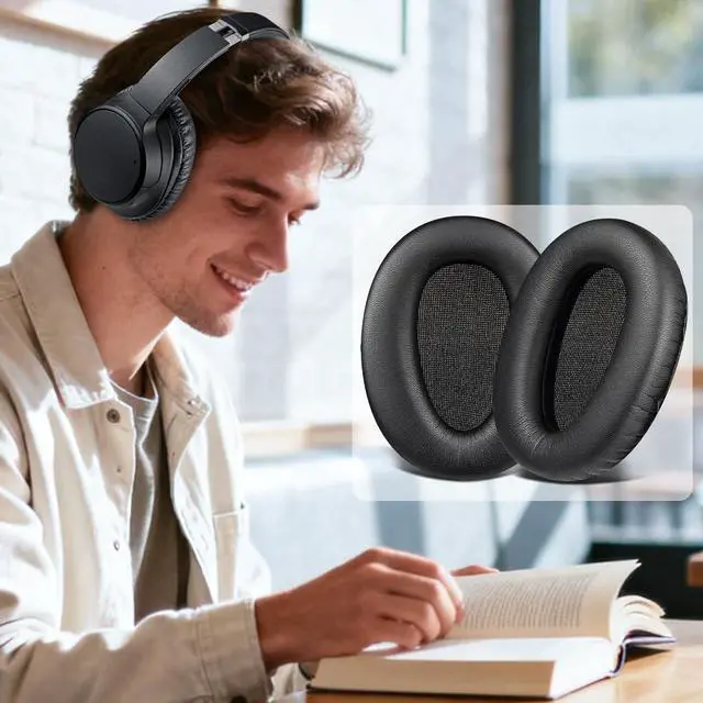 Alt view image 7 of 7 - Earpads for Sony WH-CH700N/MDR-ZX780/MDR-ZX770/MDR-10R - Black