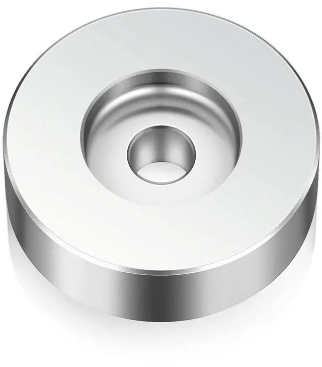 Main image of 45 Record Adapter for Turntable RPM Record Player for 7 Inch Vinyl Players Turntables Solid Aluminum Dome(Silver)