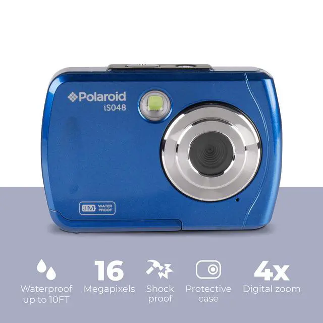 Alt view image 2 of 7 - IS048 Digital Camera - Small Lightweight Waterproof Instant Sharing 16 MP Digital Portable Handheld Action Camera (Red)