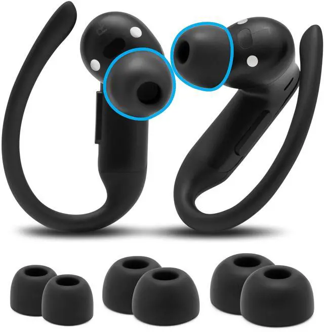 Main image of TipZ Powerbeats Pro 2 Memory Foam Ear Tips Compatible with Beats Powerbeats Pro 2 by Wicked Cushions | Enhanced Comfort, Secure Fit & Noise Isolation | Black