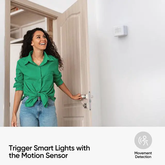 Alt view image 3 of 7 - Smart Motion Sensor, Wireless Hygrometer, Thermometer, Works with Apple HomeKit, Smart Home Automation, PIR Motion Detector-Thread ((iOS 17.4 and Above is Required)