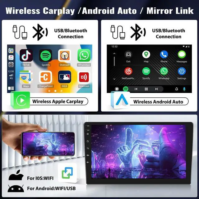 Alt view image 3 of 7 - Android 15 4Core+64G Car Stereo Radio for Dodge Grand Caravan 2011-2020 Chrysler Town & Country 2012-2016 with Wireless Carplay Android Auto,9 Touchscreen Bluetooth 16EQ WiFi+GPS 26-UI AHD Cam+Canbus