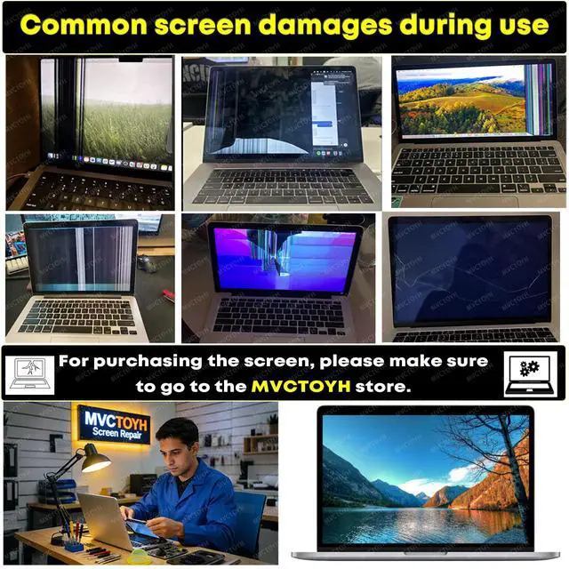 Alt view image 3 of 7 - Screen Replacement for MacBook Pro A2338 M1 M2 2022 LCD Assembly | EMC 8162 EMC 3578 661-17548 661-17549 MYD83 MYD92 MNEH3 MNEJ3 MNEP3 MYDA2 MYDC2 MNEQ3 MNEQ3xx/A MNEP3xx/A Grey