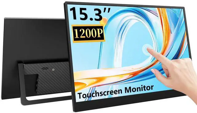 Main image of 15.3 Inch Touchscreen Portable Monitor, 1920×1200 Full HD IPS 10-Point Touch External Monitor, Ultra Slim USB-C HDMI Plug & Play, Portable Monitor for Laptop PC Mac PS5 Xbox